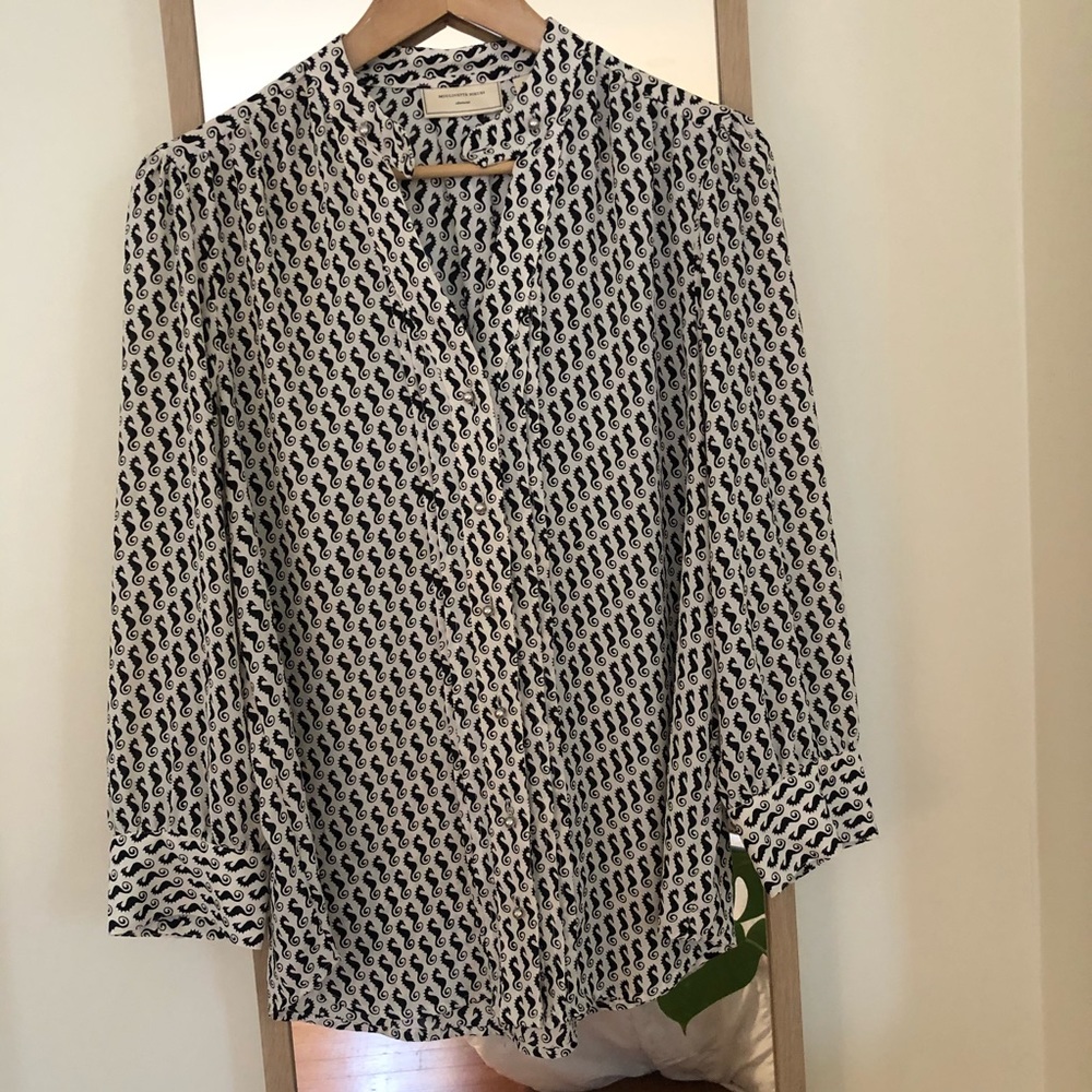 Anthropologie Seahorse Blouse